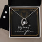 Forever Love Necklace and Cubic Zirconia Earring Set
