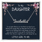 Personalized Name Necklace with message card for Daughter