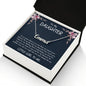 Personalized Name Necklace with message card for Daughter