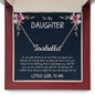 Personalized Name Necklace with message card for Daughter