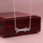 Personalized Name Necklace with message card for Daughter