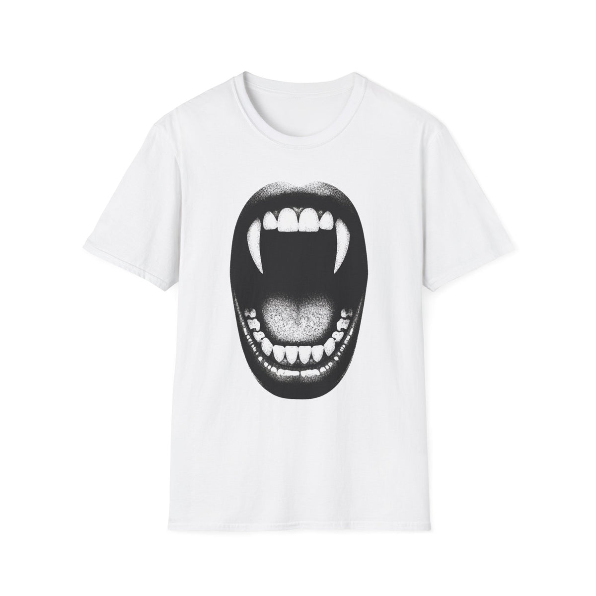 Vampire Fangs Mouth T-Shirt | Gothic Horror Graphic Tee