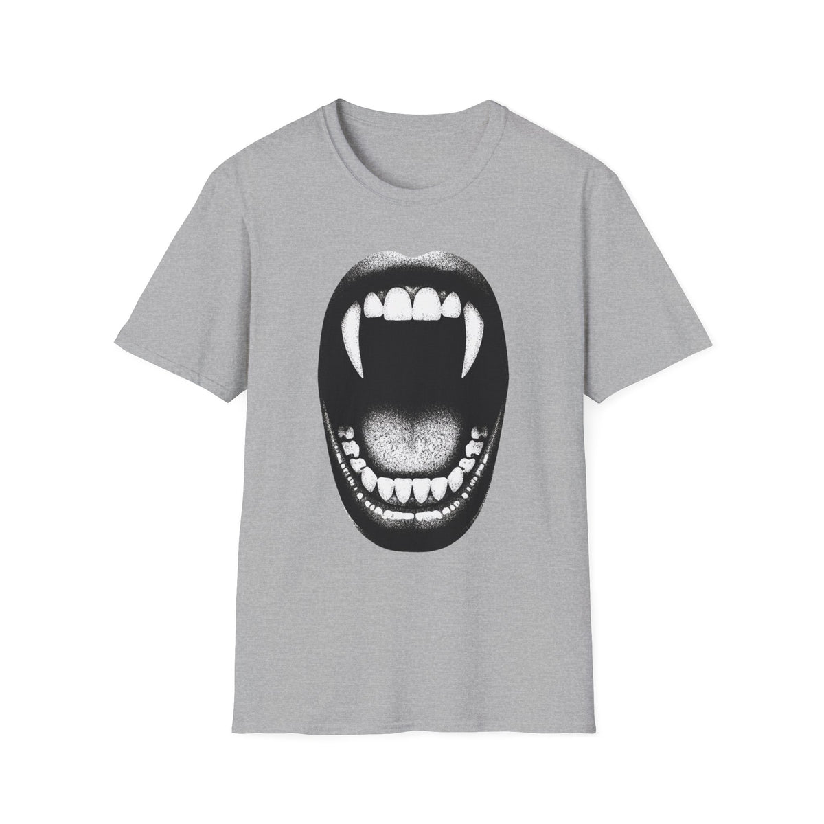 Vampire Fangs Mouth T-Shirt | Gothic Horror Graphic Tee
