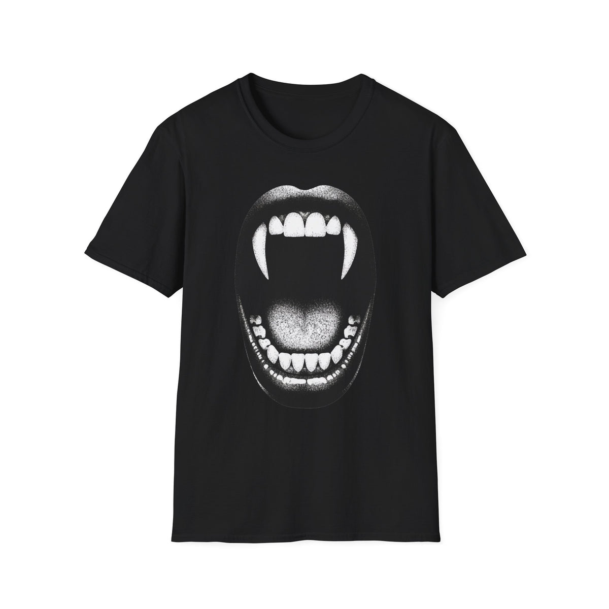 Vampire Fangs Mouth T-Shirt | Gothic Horror Graphic Tee