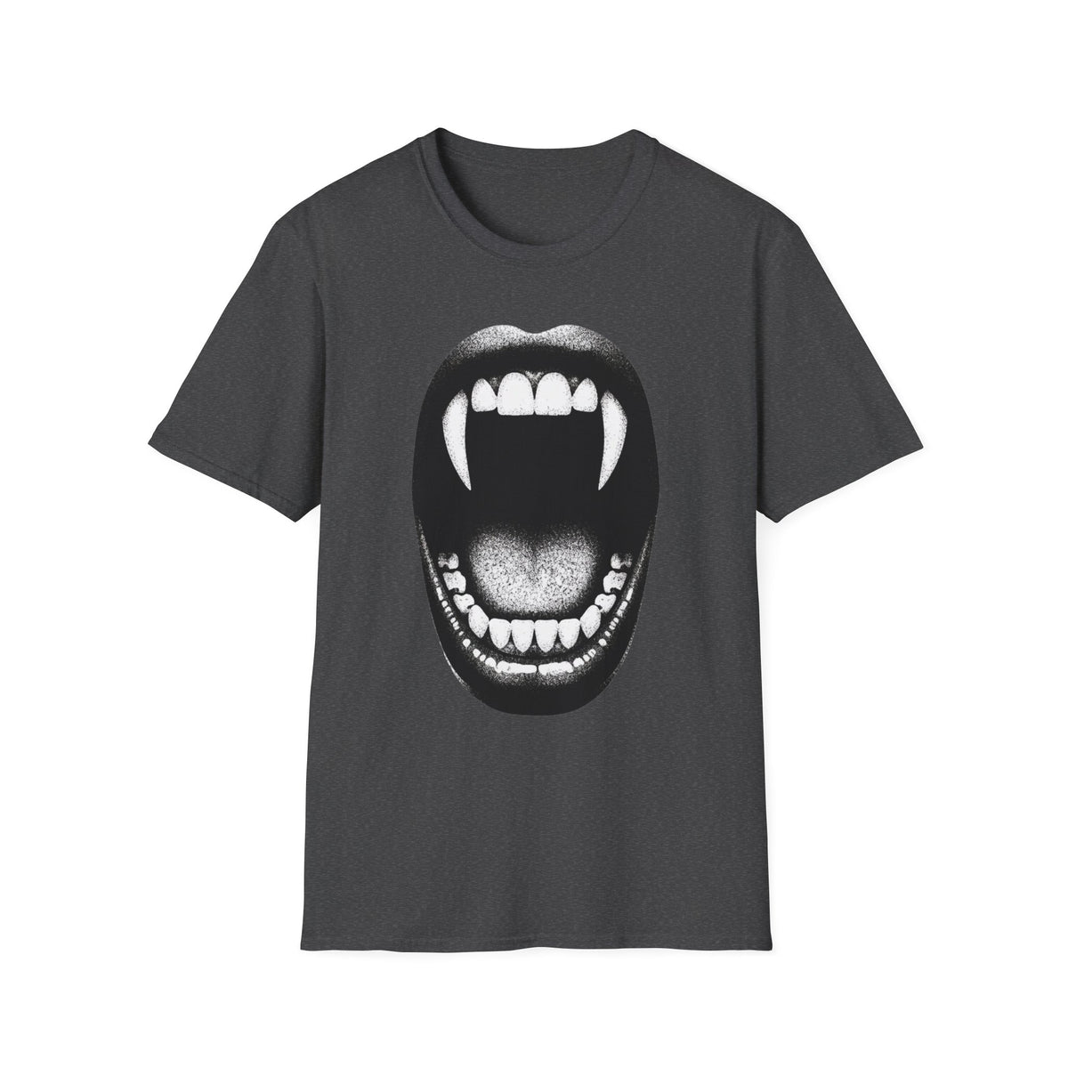 Vampire Fangs Mouth T-Shirt | Gothic Horror Graphic Tee