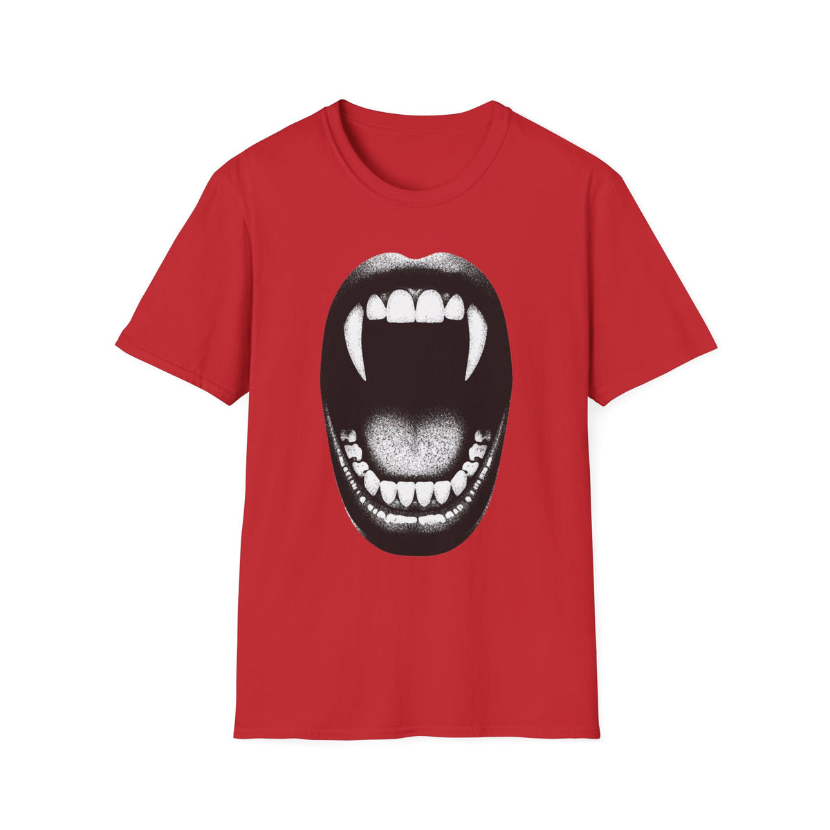 Vampire Fangs Mouth T-Shirt | Gothic Horror Graphic Tee