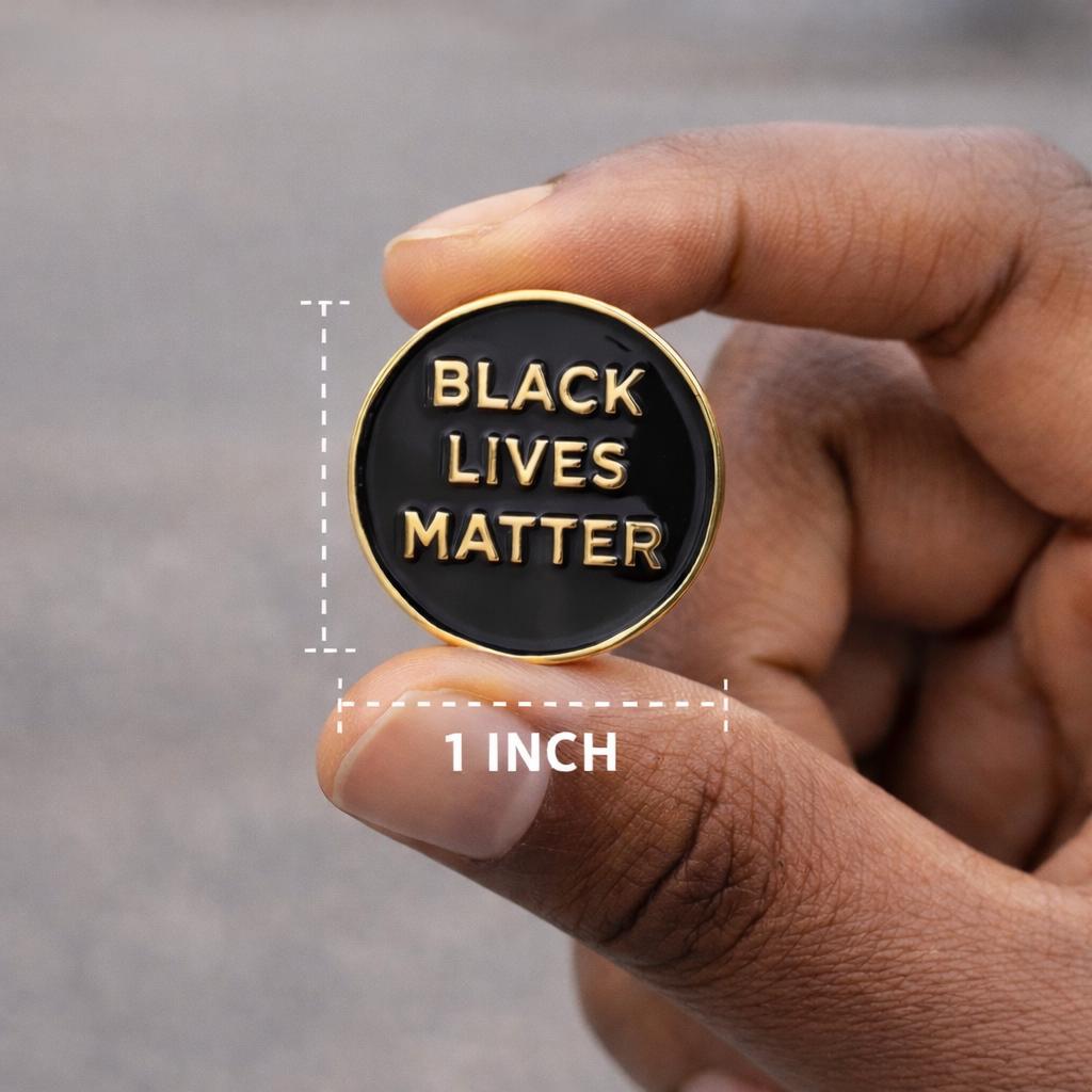 Black Lives Matter Pin | BLM Enamel Pin | Activist Lapel Pin | Social Justice Pin | Protest Pin | Gift for Activist