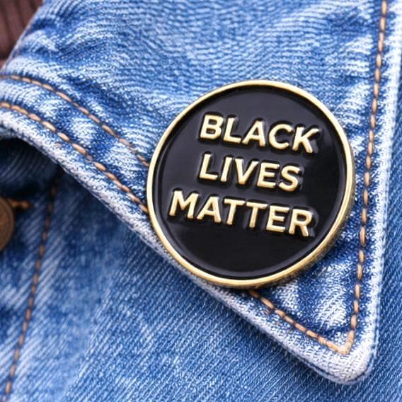 Black Lives Matter Pin | BLM Enamel Pin | Activist Lapel Pin | Social Justice Pin | Protest Pin | Gift for Activist