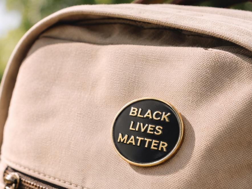 Black Lives Matter Pin | BLM Enamel Pin | Activist Lapel Pin | Social Justice Pin | Protest Pin | Gift for Activist