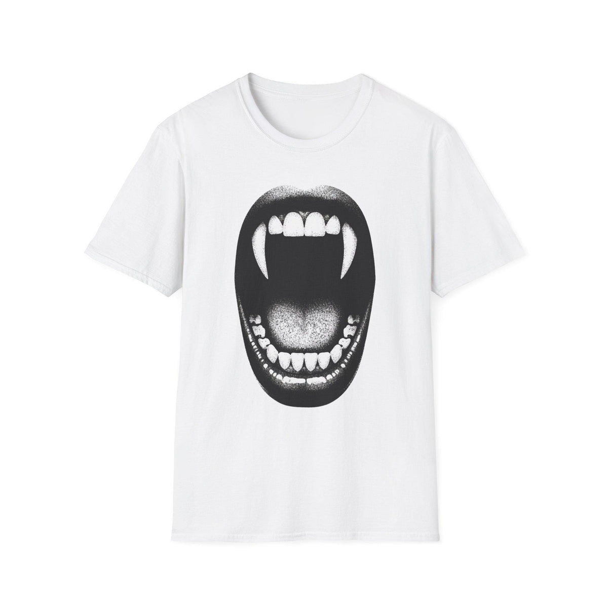 Vampire Fangs Mouth T-Shirt | Gothic Horror Graphic Tee