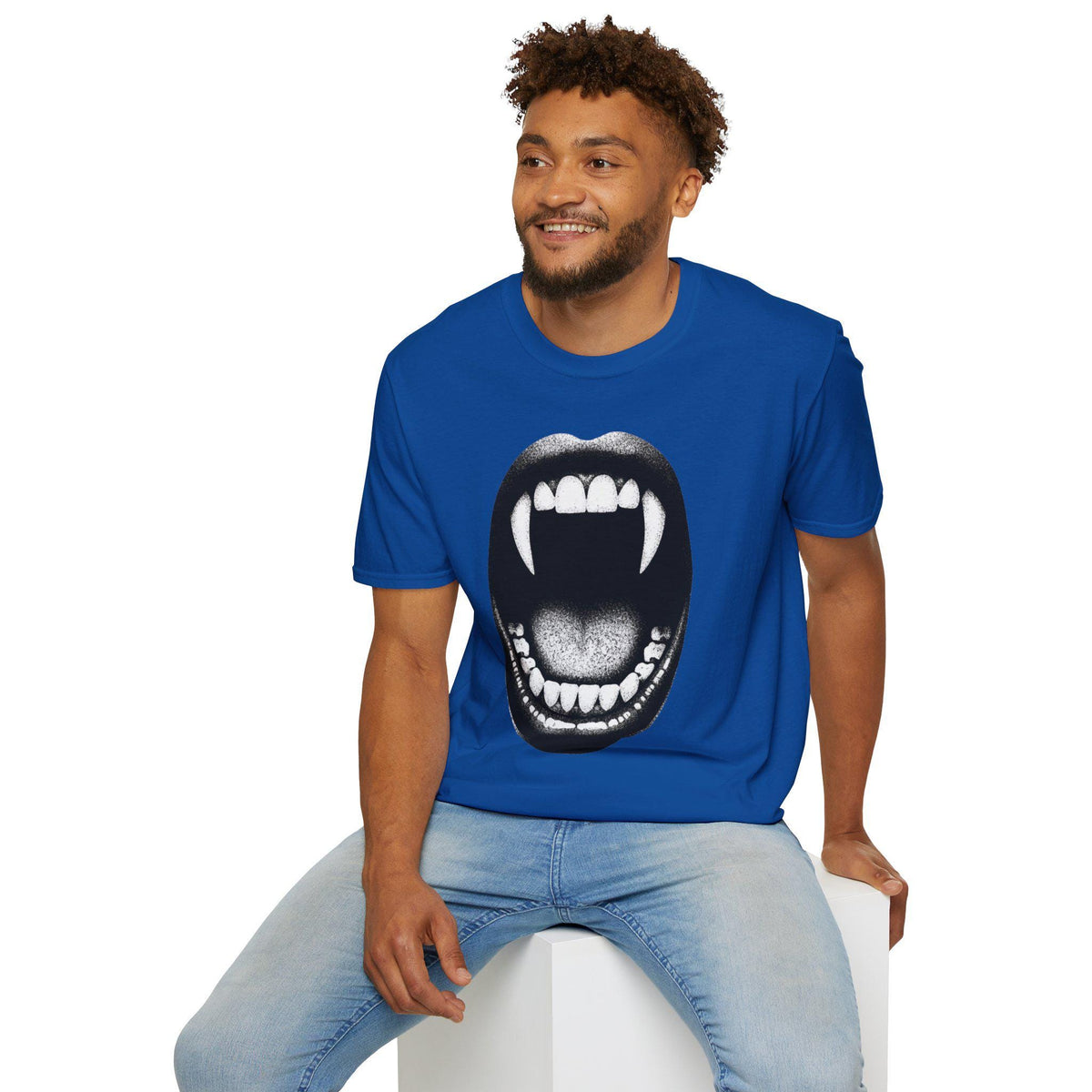 Vampire Fangs Mouth T-Shirt | Gothic Horror Graphic Tee