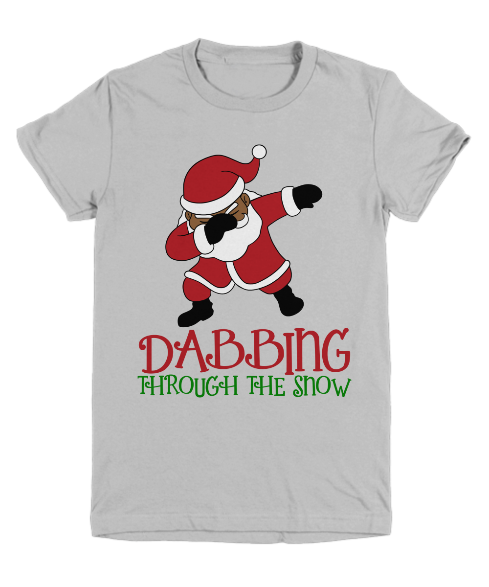 Kids Christmas T-Shirt Dabbing Santa