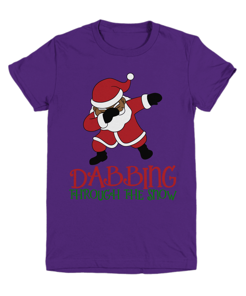 Kids Christmas T-Shirt Dabbing Santa