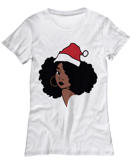 Black Afro Santa Woman