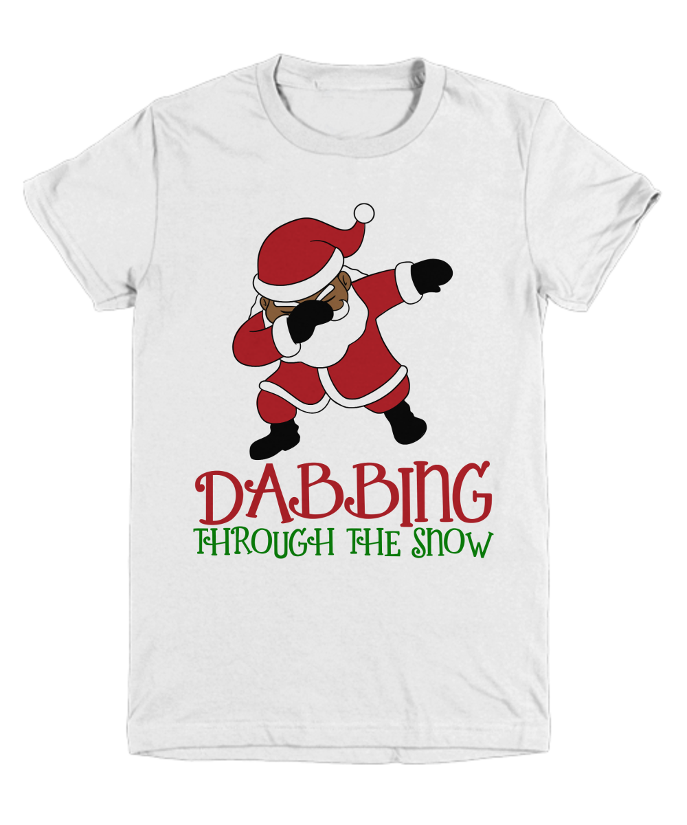 Kids Christmas T-Shirt Dabbing Santa